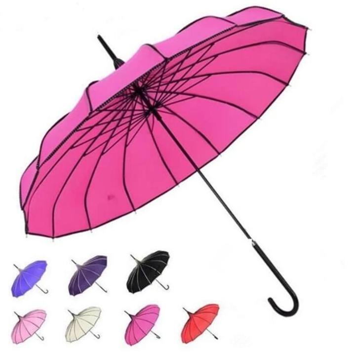 Wholesale Custom 16K Windproof Retro Purple Pink Pagoda Style Umbrella Tower Lolita Wedding Lady Parasol Photography Umbrellas