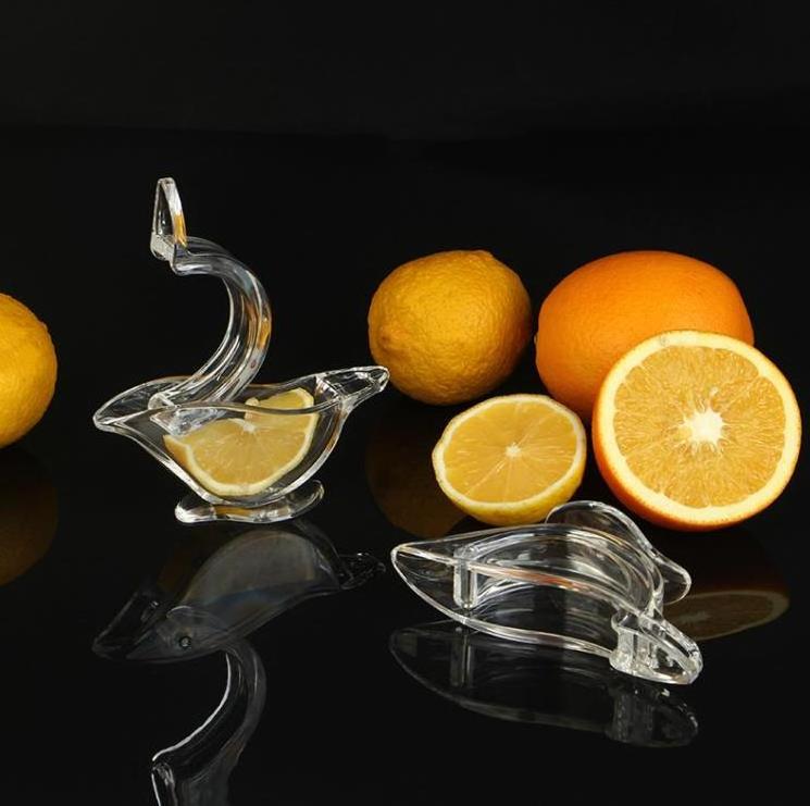 Hot Sale Acrylic Crystal Press Lime Juicer Kitchen Tools Dinner Plate Elegance Press Art Bird Lemon Squeezers