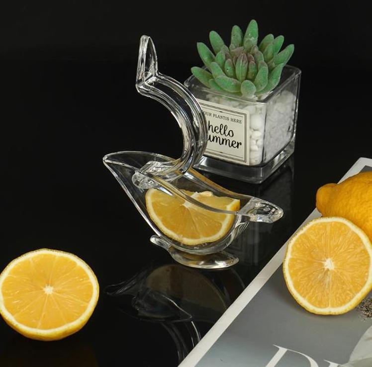 Hot Sale Acrylic Crystal Press Lime Juicer Kitchen Tools Dinner Plate Elegance Press Art Bird Lemon Squeezers