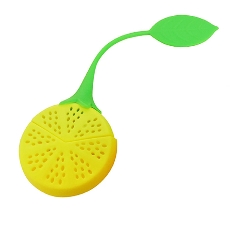 Reusable  lemon shaped tea strainer Food grade silicone  tea infuser cute silicone tea filter