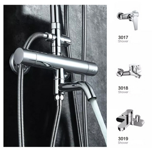 China Supplier Shower System Bathroom Hand Shower Set Stainless Steel Rain Fall Shower Faucet