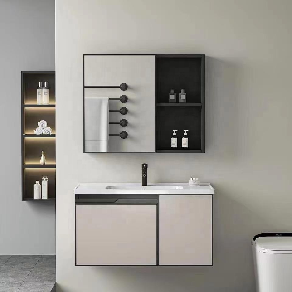 Contemporary Multi Scene Use Of Modern Vanity Bathroom Mirror Cabinet With Basin