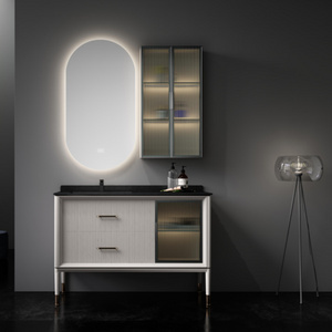 Modern Luxury Premium Quality Bathroom Furniture Free Standing Wooden Bathroom Vanity Cabinets