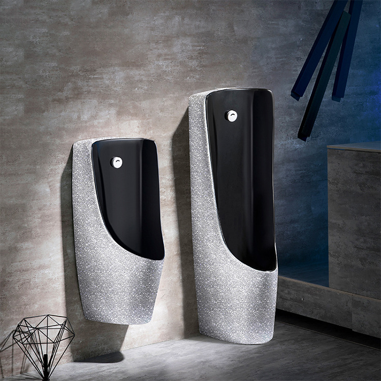 Top Selling Modern Bathroom Sanitary Ware Floor And Wall Mounted Crystal Stones Smart Urinal