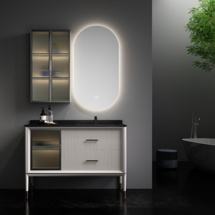 Modern Luxury Premium Quality Bathroom Furniture Free Standing Wooden Bathroom Vanity Cabinets