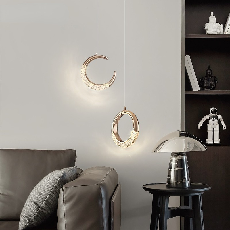 Hall Parlor Lighting Fixtures Pendant Lights Clear Glass Bubble Bedroom Hanglamp Bubble Light Chandeliers