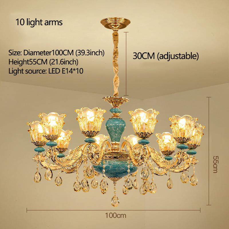 Decorative Hotel Lobby Dining Room Bedroom Rustic Foyer Light Fixtures Lighting Ceiling Luxury Led Modern Crystal Chandeliers