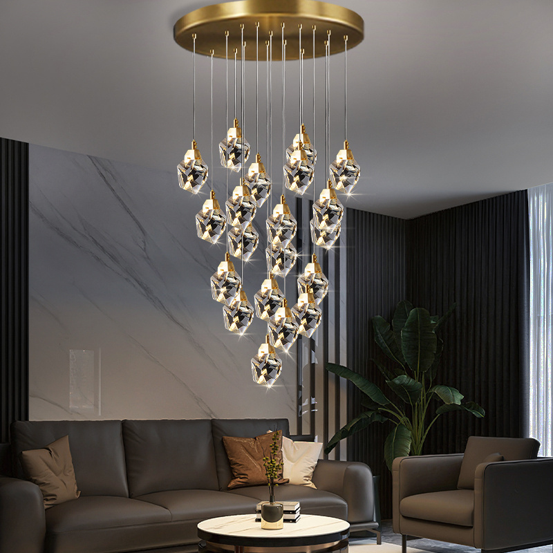 Crystal Ceiling Chandeliers Modern Pendant Light Chandelier Over the Table Kitchen Lighting for Living room Led Restaurant Lamps