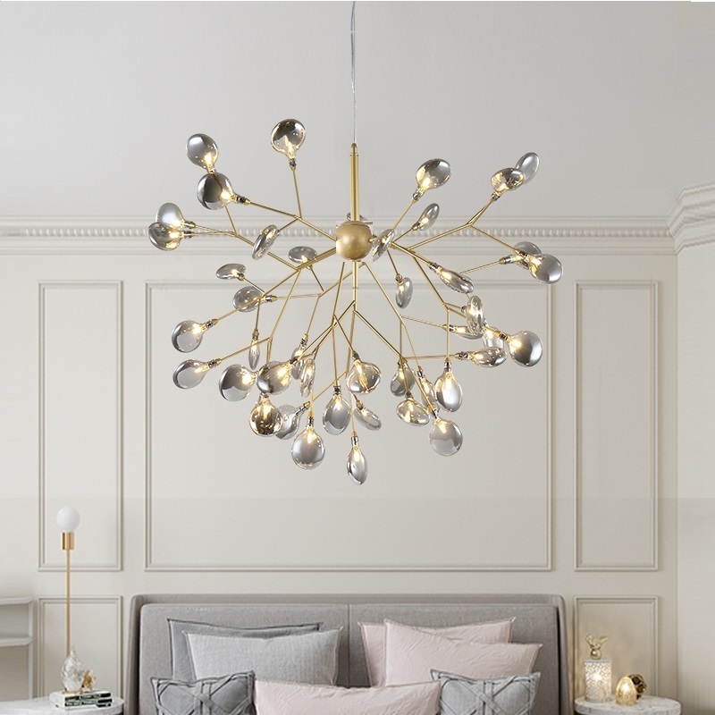 Firefly Chandelier Modern Minimalist Bedroom&Dining Room Lamp New Creative Ins Nordic Lamps Iron Chandeliers Firefly Chandelier