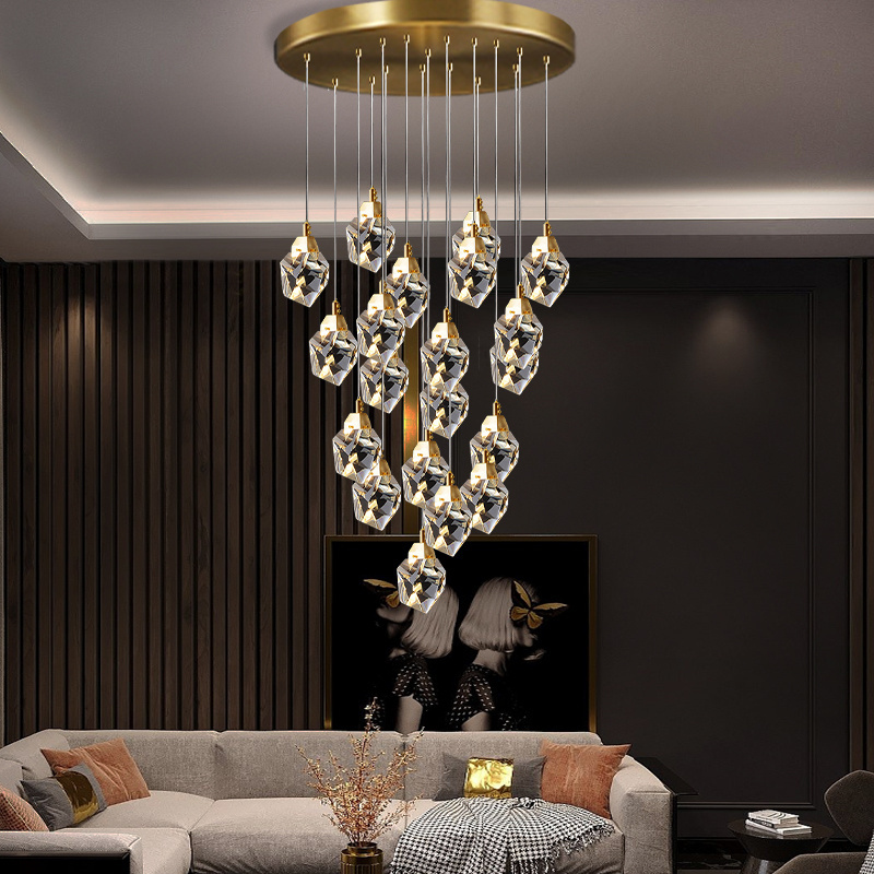 Crystal Ceiling Chandeliers Modern Pendant Light Chandelier Over the Table Kitchen Lighting for Living room Led Restaurant Lamps