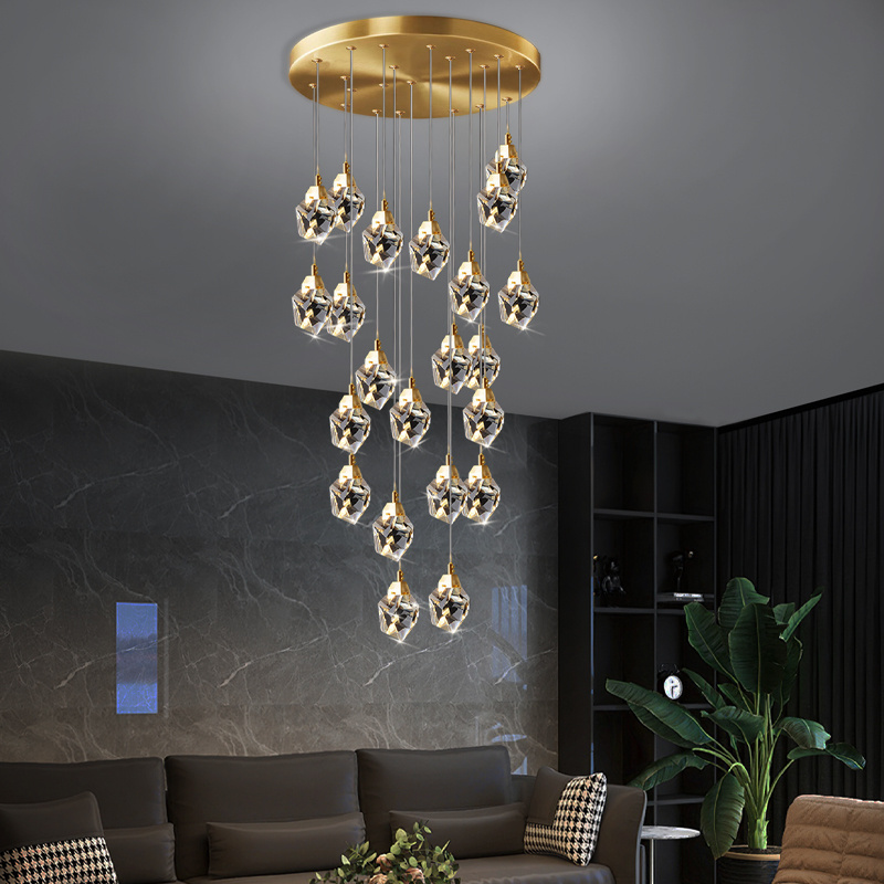 Crystal Ceiling Chandeliers Modern Pendant Light Chandelier Over the Table Kitchen Lighting for Living room Led Restaurant Lamps