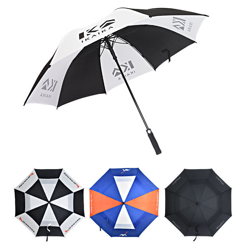 Wholesale High Quality Sombrillas Automatic Customized Logo Printing Portable Waterproof Rain And Sun Umbrella Anti-UV For Golf