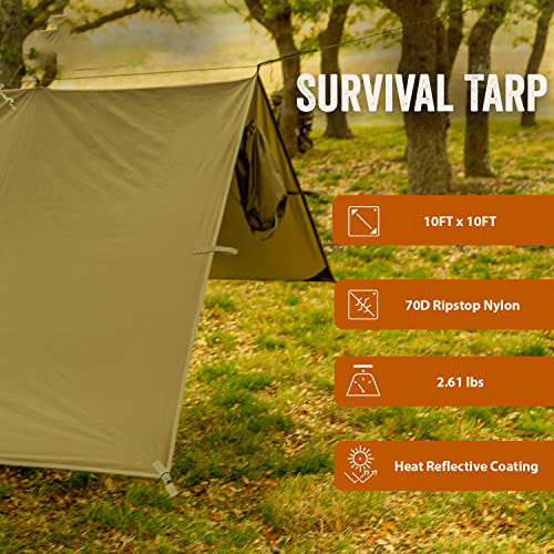 Family Waterproof Awning Lightweight for Backpacking or Camping Gear, Premium Quality