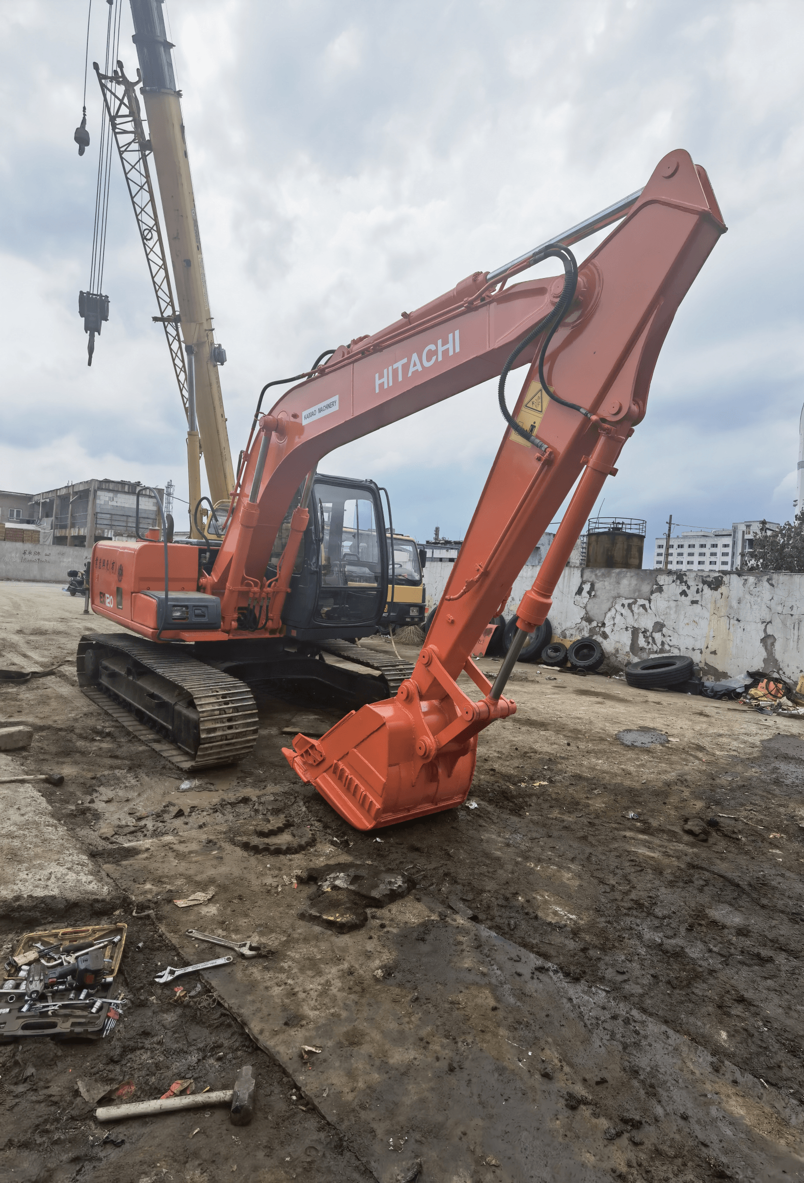 12ton hitachi ex120-5 excavator for sale second hand ex120 crawler digger machine used hitachi ex120-5 excavator for sale