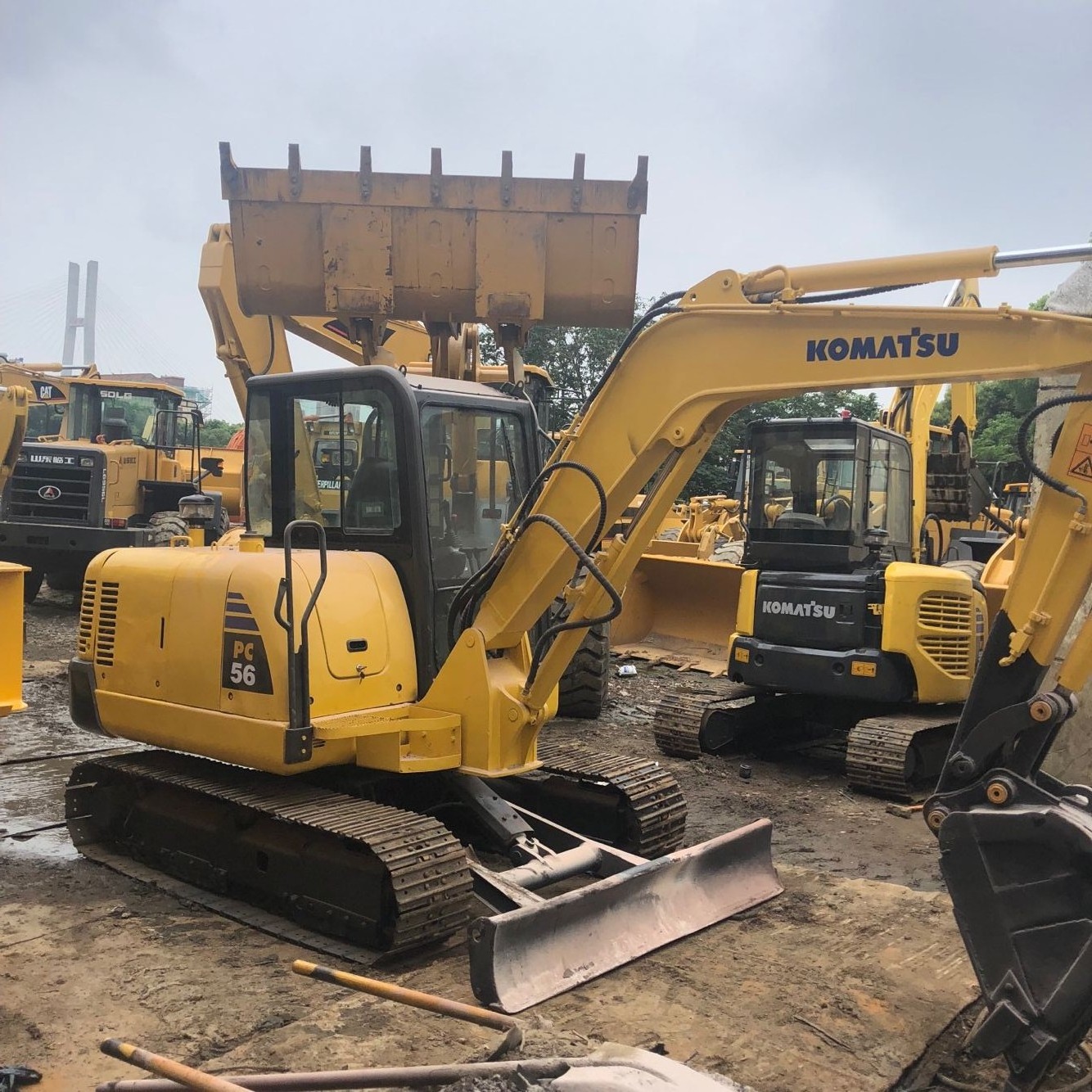 High quality Komatsu PC56-7 PC01 Excavator used excavator PC35 PC55 for sale in China