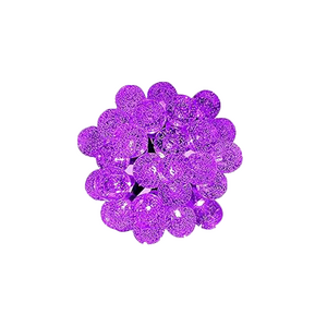 Waterproof outdoor purple crystal light ball string yard camping garden party lawn festive christmas decoration light string