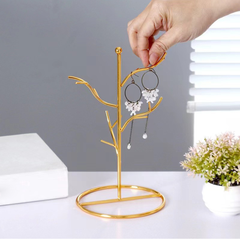 2024 Creative home jewelry Christmas tree jewelry necklace display stand