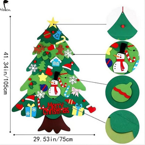 Helen High quality felt Christmas tree, detachable Christmas decorations, wall decorations for Christmas tree gifts