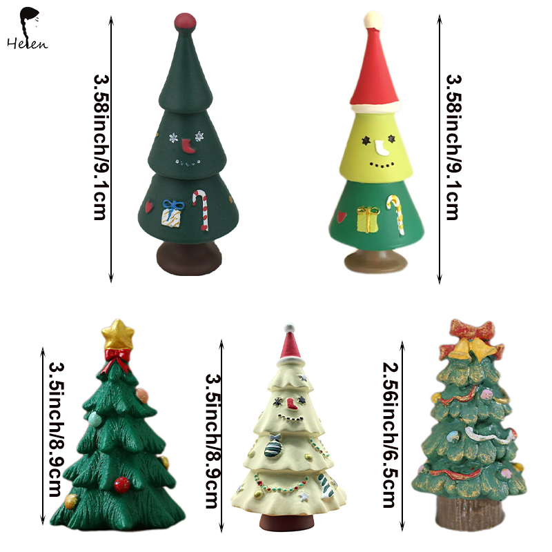 Office Desktop New Product Bestselling Resin Christmas Tree Decoration Christmas Atmosphere Creative Gift Photography Crafts