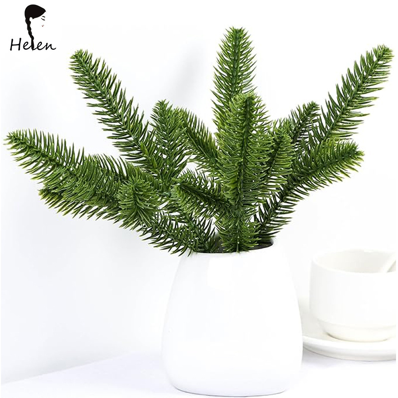 Helen hot-selling artificial pine needles branches artificial cedar sprigs for Christmas embellishing and home garden decoration