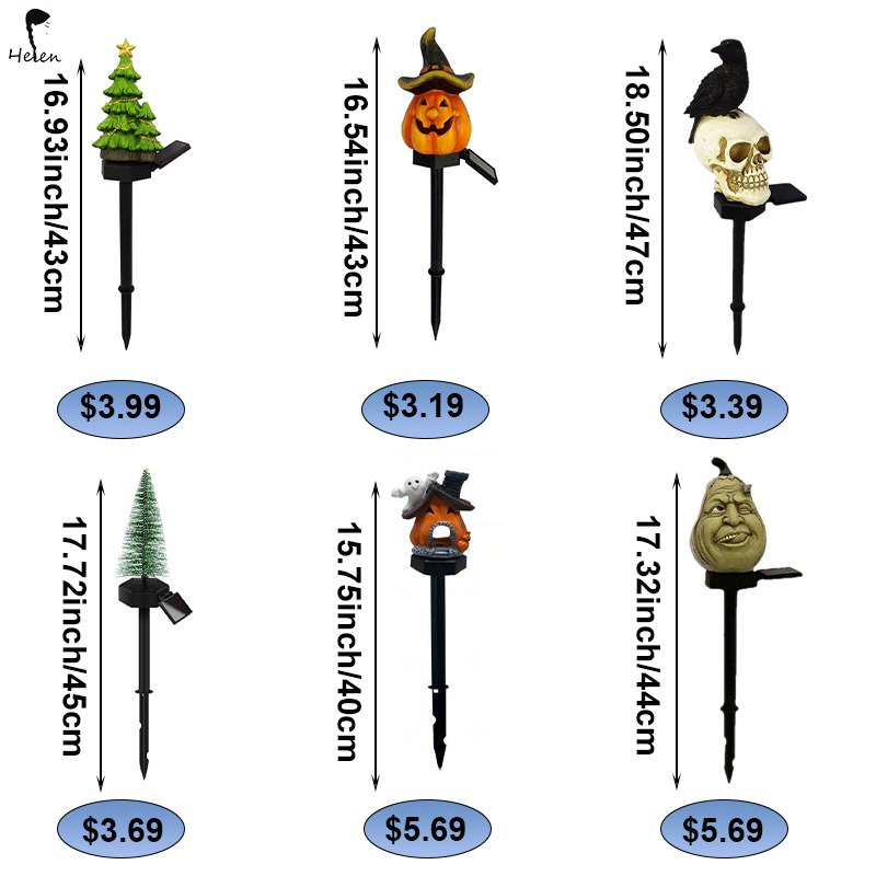 Cross border blockbuster outdoor courtyard Halloween decorative light, solar LED  ground lamp