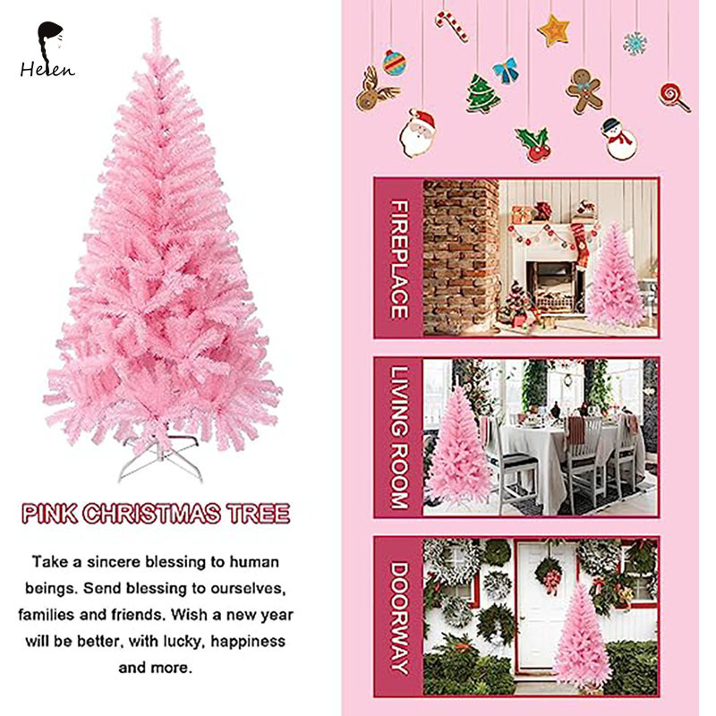 pvc/pe/pet material Christmas Tree, Xmas Tree with Storage Bag and Metal Stand for Indoor and Outdoor Holiday Decoration