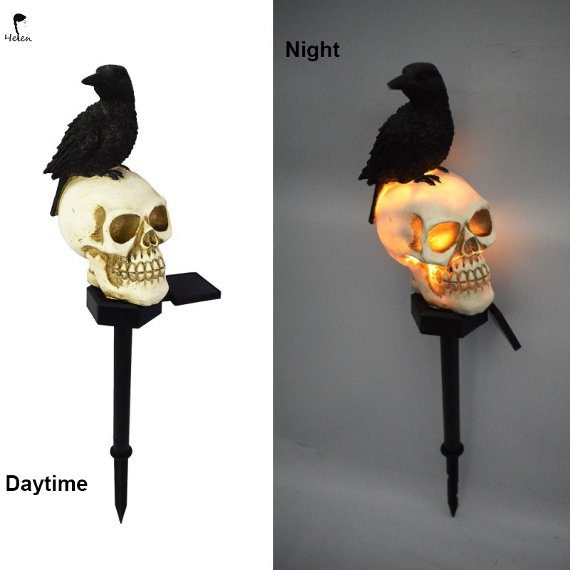 Cross border blockbuster outdoor courtyard Halloween decorative light, solar LED  ground lamp