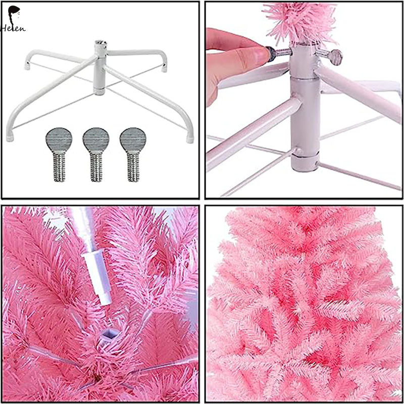 pvc/pe/pet material Christmas Tree, Xmas Tree with Storage Bag and Metal Stand for Indoor and Outdoor Holiday Decoration