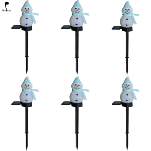 Hot selling solar snowman Christmas decoration, outdoor garden atmosphere, landscape, and floor lights