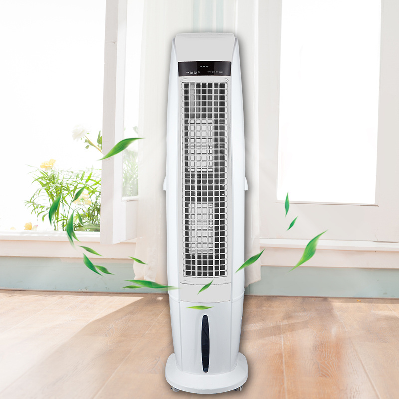 Refreshing Breeze air cooling fan water cooled evaporative portable air conditioner tower for camping home air cooler