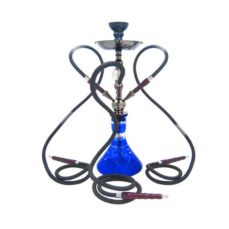 2016 Best Quality Three Hose Blue Narghile Hookah