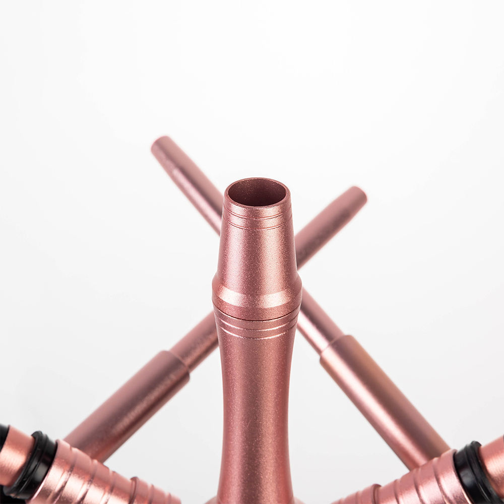 New Arrival Wholesale Good Quality Pink Glass Metal Shisha Hookah Set Bottle Glass Shisha Hookah