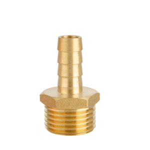 high quality hose barb to adapter 1/2" 3/4"  brass compression pipe connector air hose fittings brass straight connector