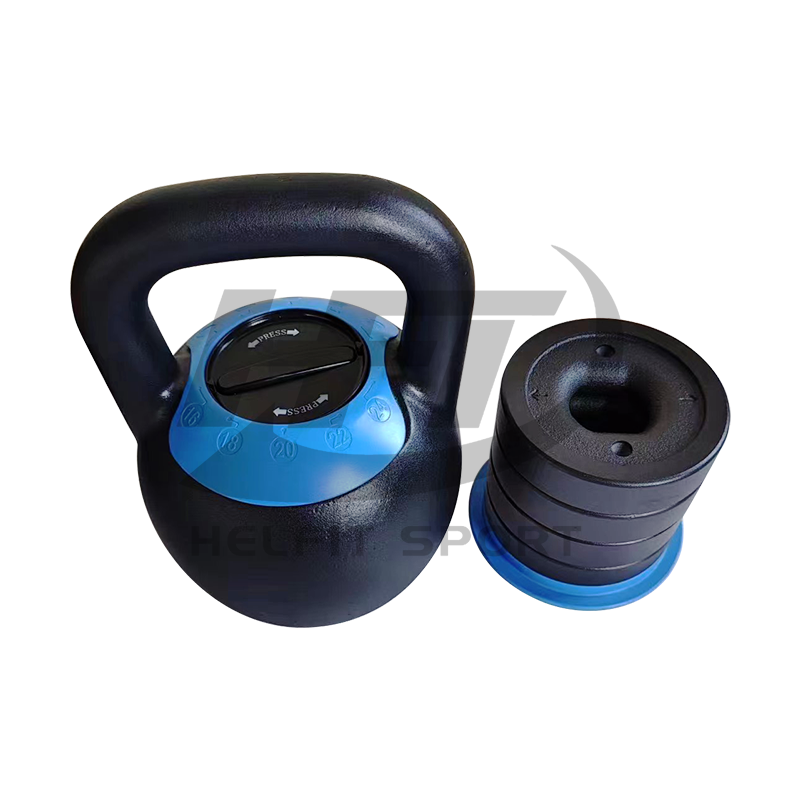 Gym Training Equipment Fitness Custom Powder Coated Cast Iron Adjustable Kettlebell