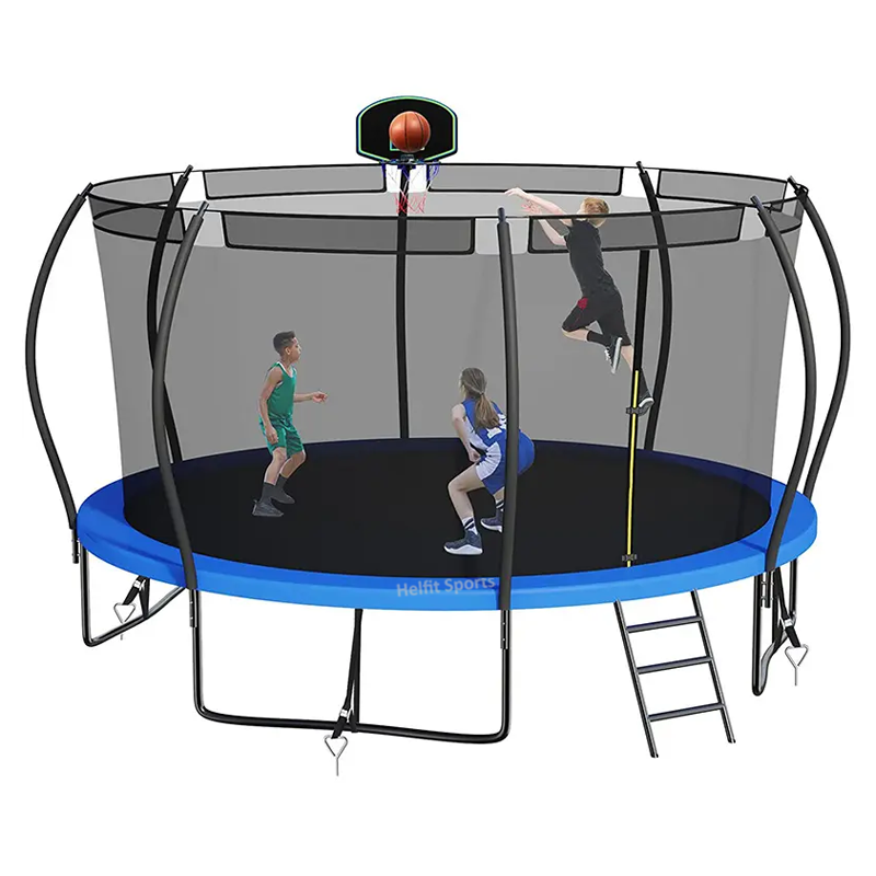 China Manufacturer 5FT 6FT 8FT 10FT 12FT 13FT 14FT 15FT 16FT Professional Adult Child Trampoline With Safety Net