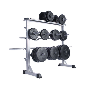 Weight plate stand weight rack storage barbell bars and dumbbells solid steel construction Rack