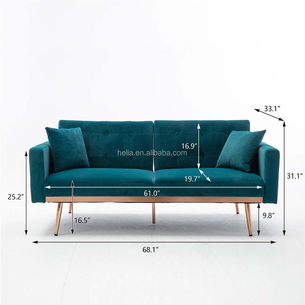 Nordic Living Room Furniture Loveseat Cheap Price Convertible Sofa Sleeper minimalist Sofa Bed