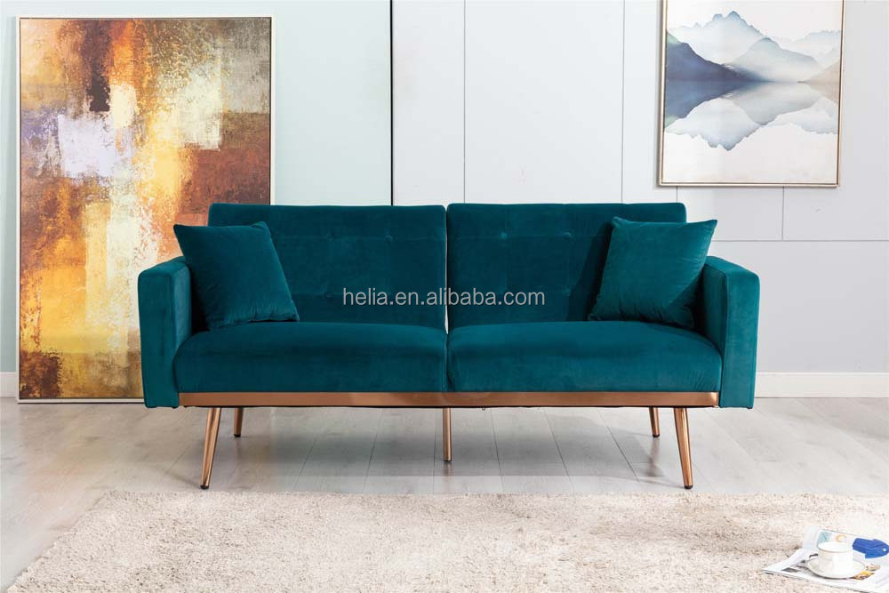 Nordic Living Room Furniture Loveseat Cheap Price Convertible Sofa Sleeper minimalist Sofa Bed