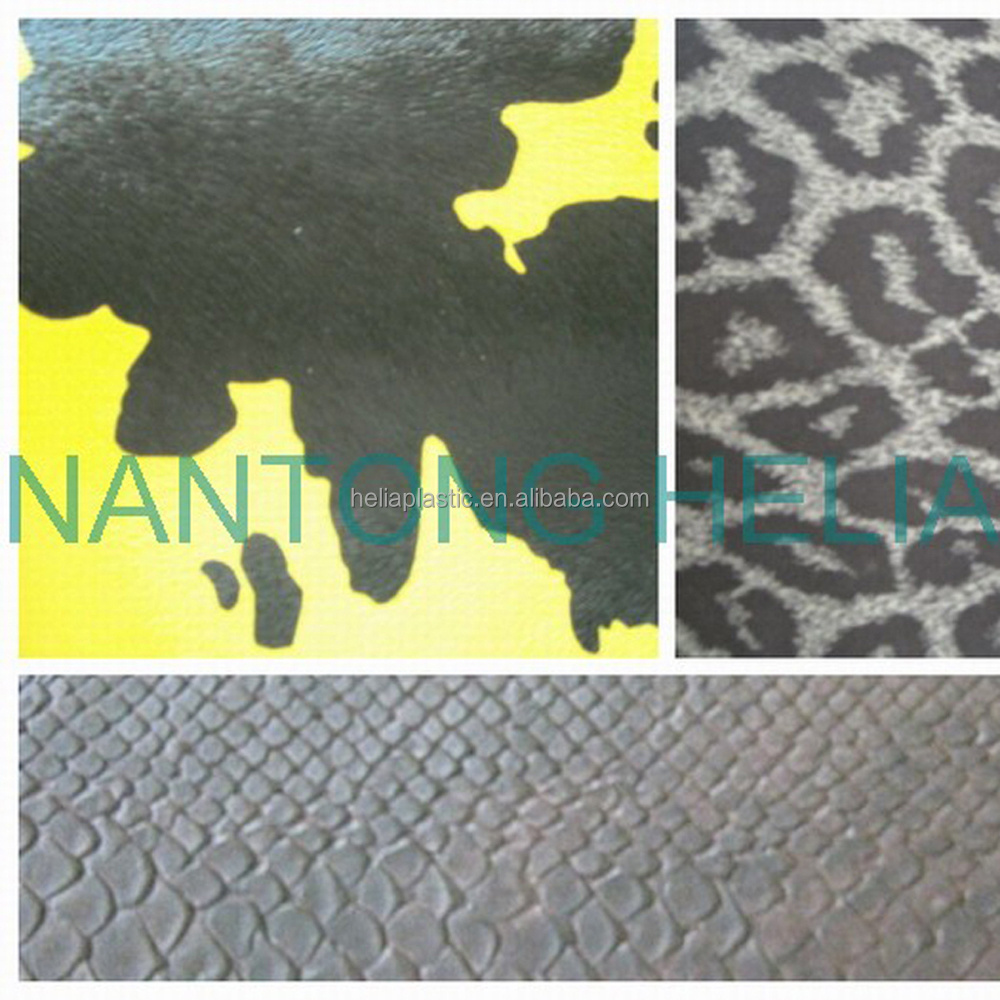 high quality PVC Artificial Printed Leather for bags and cases