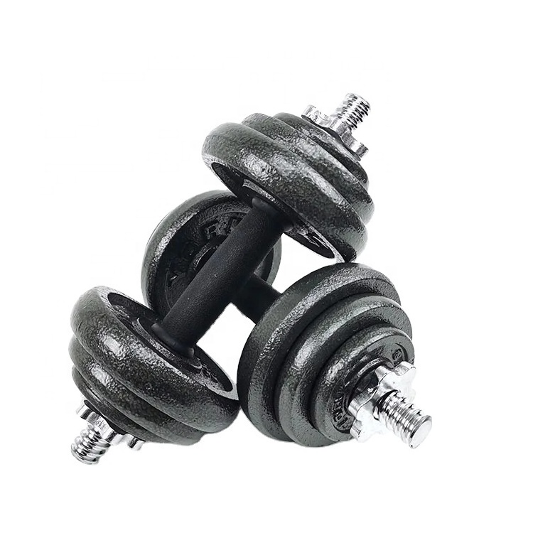 2024 new gym equipment fitness machine  adjustable barbell 15kg gym and home dumbbells gym dumbell set used men women