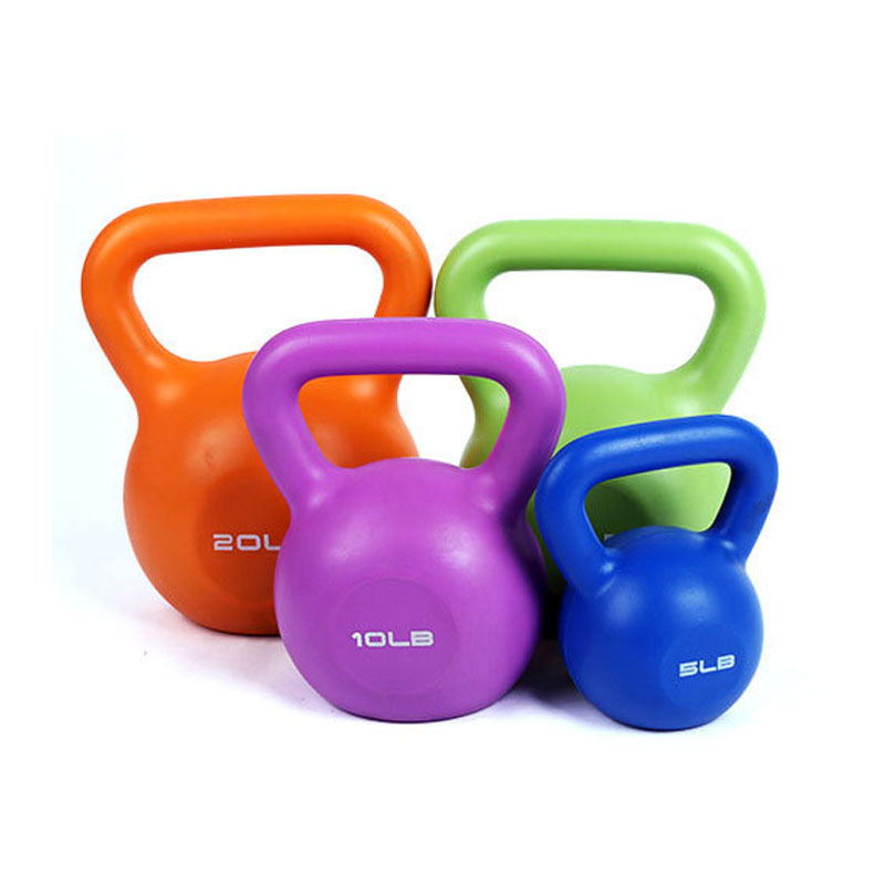 Factory Custom Color Strength Training 5LB 10LB 15LB 20LB 25LB 30LB cheap kettlebell Premium Coated Logo Gym Kettlebells