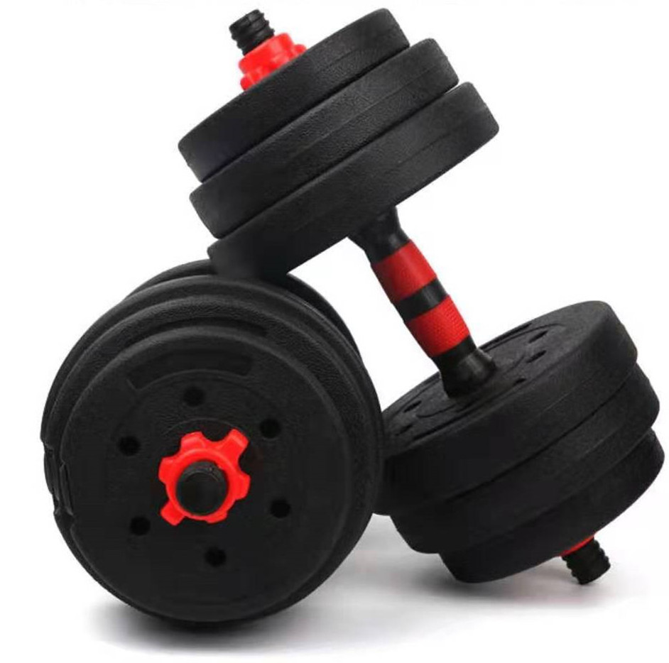 10-40kg Best selling  cement 6 Middle 1 adjustable dumbbells gym barbell kettlebell sets Juego de mancuernas long dumbbell