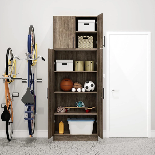 Large Capacity Solid Wood Wardrobe for Small Apartment