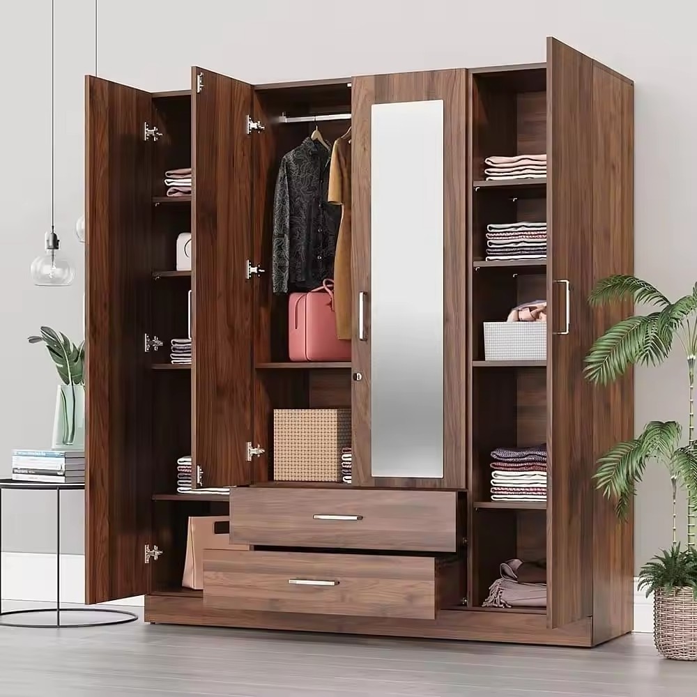 Storage Bedroom Furniture Factory Price Muebles Wardrobe Closet Cloth Home Furniture Wooden,PANEL armoire closet wardrobe