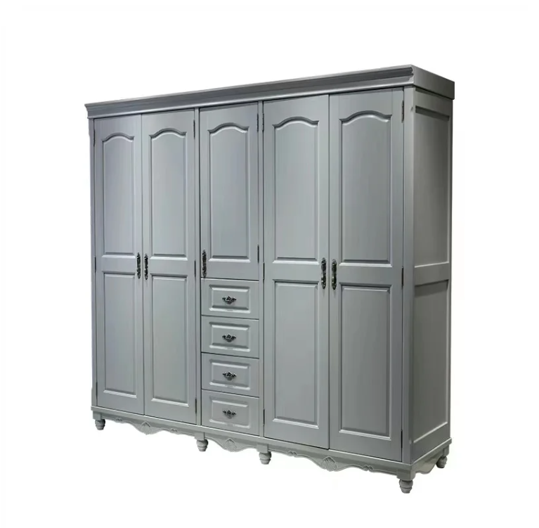 Combination Cabinet Bedroom wardrobe Solid Wood Bedroom Armoire Top Cabinet Modern Armoire