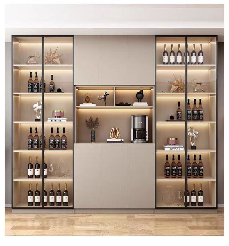 Living Room Furniture Luxury Wine Cabinet Wall Tea Cupboard Kitchen Storage Cabinet Sideboard Cabinet for Dining Room