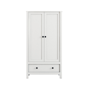 MDF solidwood plywood OSB PB 2 Door Wardrobe Armoire with Drawer for Bedroom