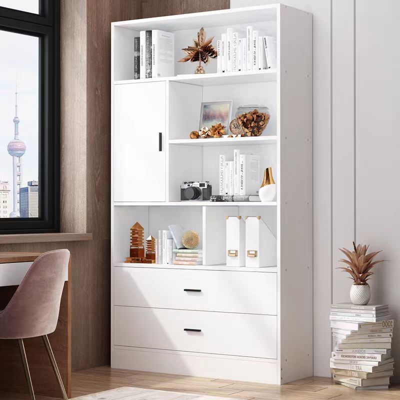 Simple Bookshelf Living Room Wall Open Bookcase Multifunctional Storage Organizer Bedroom Large Storage Cabinet