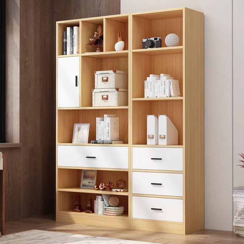 Simple Bookshelf Living Room Wall Open Bookcase Multifunctional Storage Organizer Bedroom Large Storage Cabinet