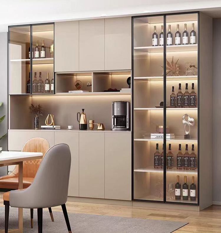 Living Room Furniture Luxury Wine Cabinet Wall Tea Cupboard Kitchen Storage Cabinet Sideboard Cabinet for Dining Room